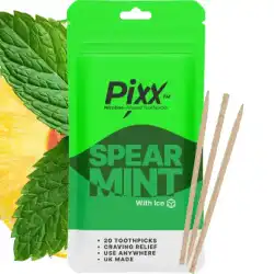 With Nicotine Spearmint Flavored Toothpicks by Pixx